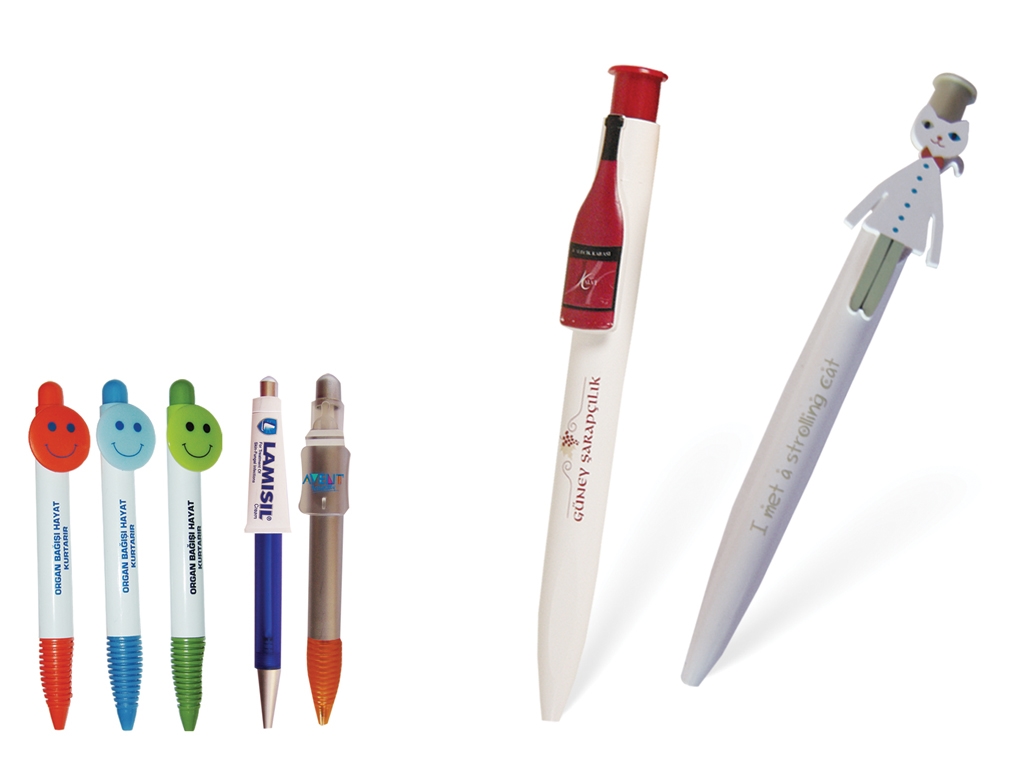 Plastik Figürlü Tükenmez Kalem